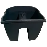 Prosperplast Balkonkasten Crown 24,2 x 27,8 x 20,1 cm grau