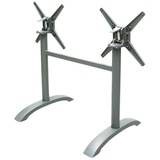 Konway EASY 2+2 Tischgestell (Rohr/ Rund) silber Bistro Gastro Tisch Beine Gestell