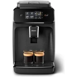 PHILIPS Espresso-Kaffeemaschine für Bohnenkaffee mit Mahlwerk - 2 Getränke - Touchscreen - AquaClean - Mattschwarz - EP1200
