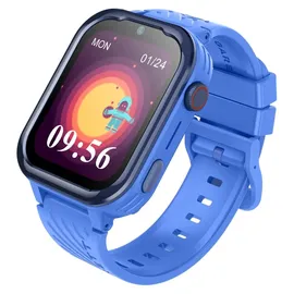 Garett Essa 4G LTE 48,80 mm Kunststoffgehäuse Blau Silikonarmband Blau M