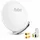 PremiumX Premium X Satelliten-Komplettanlage Fuba DAA 850 W Satellitenschüssel Alu Weiß Quad LNB weiß 8x F-Stecker für 4 Teilnehmer