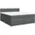 vidaXL Boxspringbett 180 x 200 cm Dunkelgrau