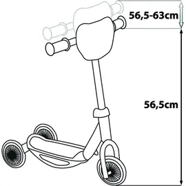 SpiderMan 3-Rad-Baby-Scooter Blau/Rot