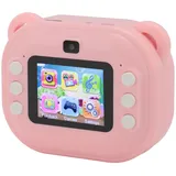 Sofortbildkamera, Kinderkamera mit 2 Zoll 1080P HD-Bildschirm, Multifunktional für Geburtstagsgeschenk (PINK)