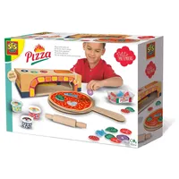 SES Creative 18016 Pizzaofen Spielset aus Holz für Kinder
