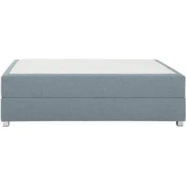 Home Affaire Boxbett HOME AFFAIRE "Alexis", blau (petrol), B:140cm L:200cm, Struktur fein (100% Polyester), Komplettbetten, ohne Kopfteil - ideal für Räume mit Dachschrägen; in 4 Breiten