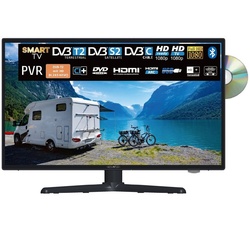Reflexion LDDW24i+ LED-Fernseher (60,00 cm/24 Zoll, Full HD, Smart-TV, Camping Fernseher, 12/24Volt, Bluetooth, mit integriertem DVD-Player) schwarz
