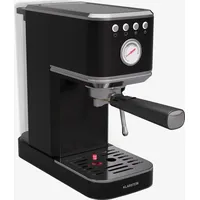 Klarstein SteelPresso Slim Siebträgermaschine – 20 Bar, 1350W, 1,2L Wassertank, Dampfdüse, Edelstahlgehäuse, Kompakt, Einfache Bedienung, Leichte Reinigung, Schwarz