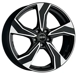 DBV Venezia KB 7,5 x 18 5 x 114 ET55 MB67,1 Schwarz Poliert