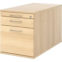 Hammerbacher Eiche Rollcontainer 80 x 50 x 56 cm braun