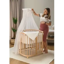 Waldin 7-in-1 Kinderbett mit Matratze, Grau - Grau