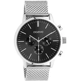 Oozoo Unisex Analog-Quarzuhr UOC10913 - Silber