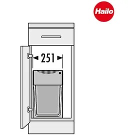 HAILO Terzett 30 l Grau