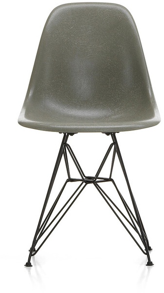 Vitra Stuhl Eames Fiberglass Side Chair DSR schwarz, Designer Charles & Ray Eames, 83x46.5x55 cm