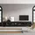SKRAUT HOME Lowboard 320x57 cm Schwarz Melamin