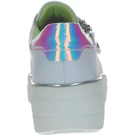 REMONTE Damen Sneaker D1C06, Frauen Halbschuhe,lose Einlage,Strassenschuhe,Sportschuhe,Freizeitschuhe,Turnschuhe,Weiss Kombi (80),39 EU - 39