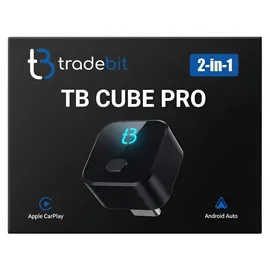 Tradebit TB Cube Pro Wireless Adapter für Apple CarPlay und Android Auto
