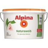 Alpina Wandfarbe Naturaweiß matt – ergiebig, gut deckend & reinigungsfähig – 5 Liter