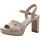TAMARIS Damen Sandalen mit Absatz Leder Blockabsatz Sommer; NUDE/beige; 40 EU