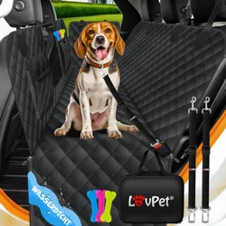 LovPet® 2in1 Hundedecke für Auto Rückbank & Kofferraum mit Seitenschutz und Sichtfenster Kofferraumschutz - Wasserabweisende Hunde Autoschondecke Universal Autoschutzdecke Autodecke Rücksitz