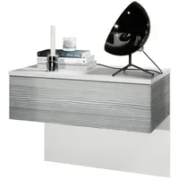 Vladon Nachttisch, Anthrazit, Holzwerkstoff, 60x46x35 cm, Schlafzimmer, Nachttische