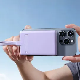 Joyroom JR-PBM01 10000 mAh 20 W Violett + Lightning auf USB-C Kabel – Lila