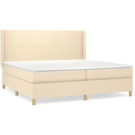 vidaXL Boxspringbett 200 x 200 cm Creme