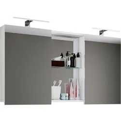 VCM Spiegelschrank »Budasi«, BxHxL: 12 x 59 x 112 cm, Holzwerkstoff - weiss