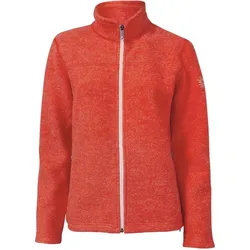 Damen-Wollstrickjacke Beata Mandarin Red - Orange 44