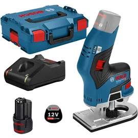 Bosch GKF 12V-8 12 V / 1x 2,0 Ah Akku + Ladegerät inkl. 2x Fräser in L-Boxx