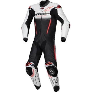 Herren Motorrad Lederkombi 60 - Alpinestars GP-R7 Einteiler - weiß-schwarz-rot
