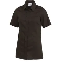Leiber Bluse Teilungsnähte chocolate