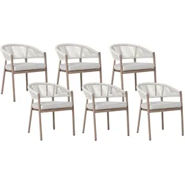 Beliani Flavia Set 7-tlg. Braun/Beige