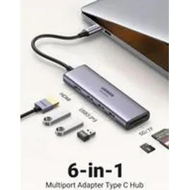 UGREEN USB C Hub 4K at 60Hz USB-C Adapter - Grau