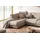 KAWOLA Wohnlandschaft U-Form Madeline Cord Longchair rechts taupe