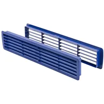MS Beschläge Lüftungsgitter Türlüftung Kunststoff Blau Paarweise 457mm x 92mm
