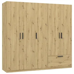 Drehtürenschrank Milos Eiche Artisan