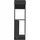 BASIC by Balculina Mehrzweckschrank Turin 60 x 211 x 57 cm Schwarz