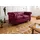 Massivmoebel24 Sofa 2-Sitzer Echtleder 158x82x75 rot CHESTERFIELD #402