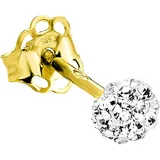 Amor Damen Single-Ohrstecker, 585er Gold gold
