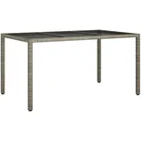 vidaXL Gartentisch 150 x 90 x 75 cm Grau