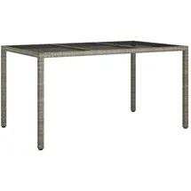 vidaXL Gartentisch 150 x 90 x 75 cm Grau