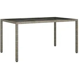 vidaXL Gartentisch 150 x 90 x 75 cm Grau