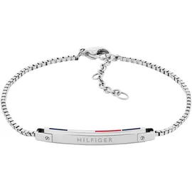 Tommy Hilfiger LINEAR Armkette Edelstahl blau/rot/silber 2780952 Größe 19 cm