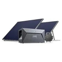 Anker SOLIX RS40P Balkonkraftwerk mit Speicher, Solarbank E1600 und 890Wp Photovoltaik Solarpanel, Typ-N IBC-Modul, 1600Wh Set mit Halterung