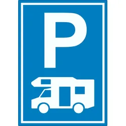 Wohnmobil Parkplatz Aufkleber A2 (420x594mm)