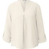 QS Langarmbluse mit Turn-up Beige 32