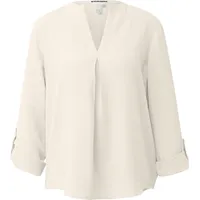 QS Langarmbluse mit Turn-up Beige 32