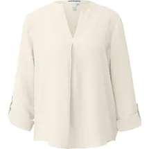 QS Langarmbluse mit Turn-up Beige 32