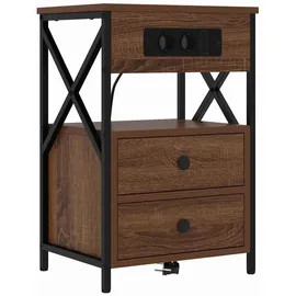 vidaXL Nachtschrank 40 x 31 x 60 cm Braun